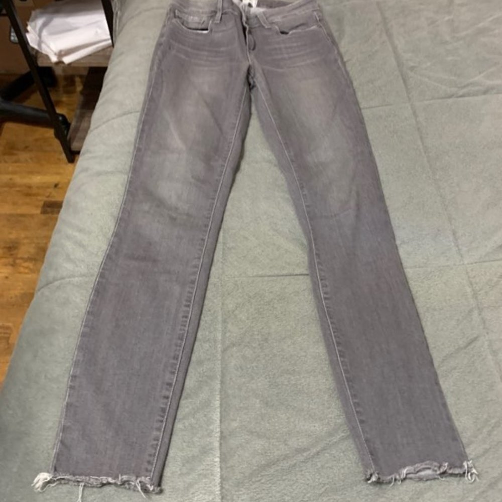 Paige Grey Verdugo raw hem ankle jeans